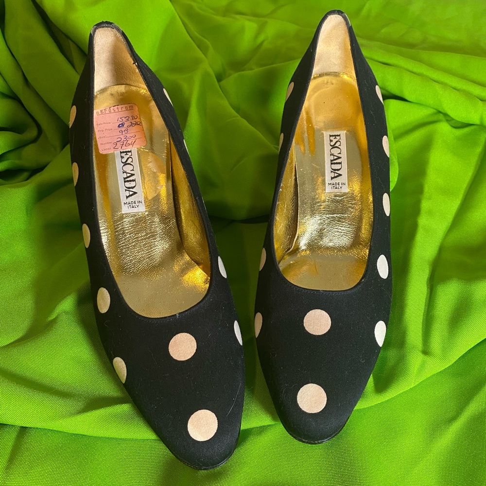 80s VTG Escada Heels DEADSTOCK NEW VINTAGE - Picture 7 of 15
